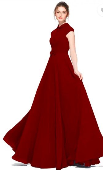 Maroon Full Length Dress